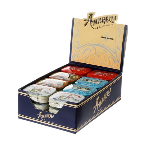 Présentoir de réglisse Amarelli Combi (boîtes de 24X20G)