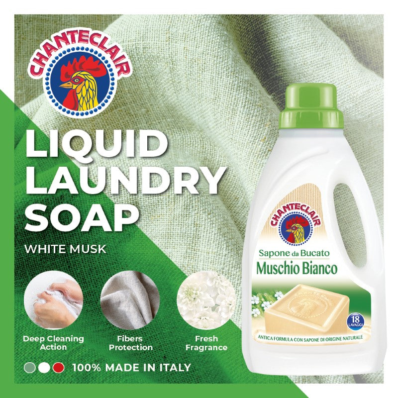 White Musk Scent Liquid Laundry Detergent (38.9 fl oz | 1150 ml)