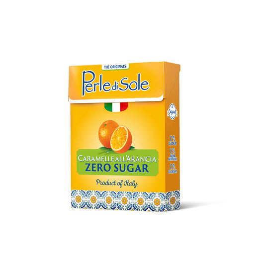 Perle di Sole Orange Flavored Sugar-free Pastilles