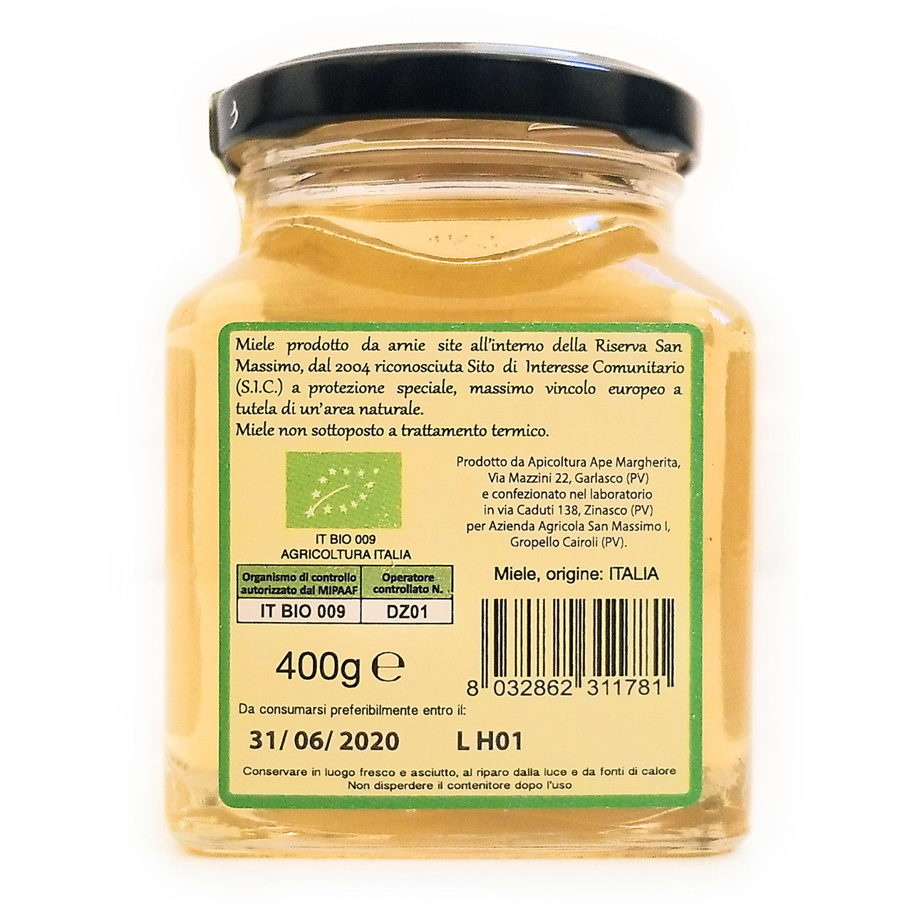 Miel d'acacia extra pur biologique (14,1 oz | 400 g)